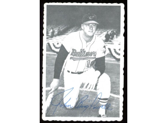1969 Topps Deckle Edge Baseball Boog Powell #2 Baltimore Orioles Vintage