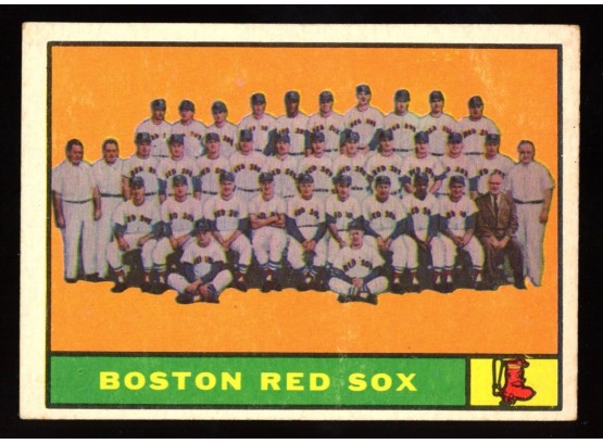 1961 Topps #373 Boston Red Sox Team Card