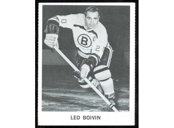 Leo Boivin Vintage Boston Bruins Card