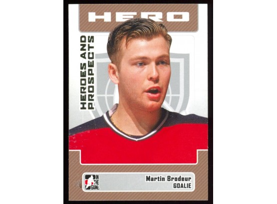 2006 In The Game Hockey Martin Brodeur Hero #15 HOF