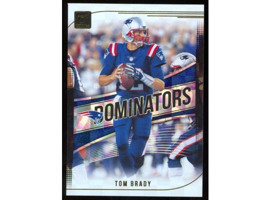 2018 Donruss Football Tom Brady 'dominators' #D-10 New England Patriots GOAT
