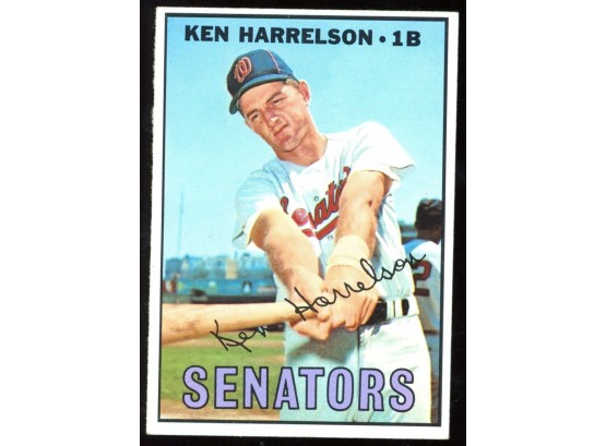 1967 Topps Baseball Ken Harrelson #188 Washington Senators Vintage