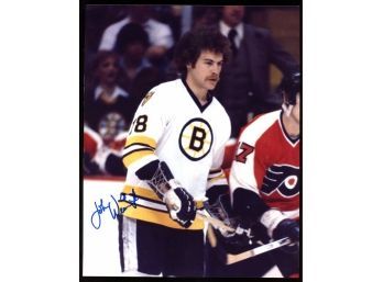 John Wensink 8x10 Autograph Boston Bruins Auto