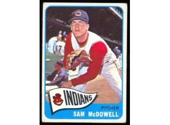 1965 Topps Baseball Sam McDowell #76 Cleveland Indians Vintage