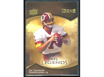 2009 Upper Deck Football Joe Theismann Icons /599 #179 Washington Redskins HOF