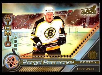 1998 Aurora Hockey Sergei Samsonov Atomic Laser #3 Boston Bruins