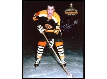 Don Marcotte 8x10 Autograph Boston Bruins Stanley Cup Champions Vintage