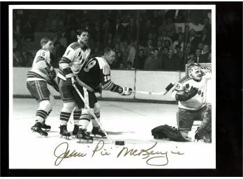 Johnny 'pie' McKenzie Signed 8x10 Vintage Photo In Person Auto ~ Boston Bruins