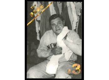 1994 TGIF Baseball Babe Ruth Gold Foil Promo Card New York Yankees HOF