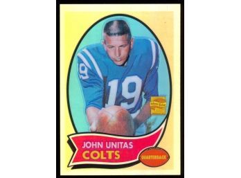 2000 Topps Chrome Football John Unitas Refractor #180 Indianapolis Colts