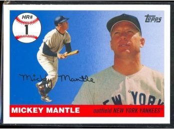 2006 Topps Baseball Mickey Mantle Home Run History #MHR1 New York Yankees HOF