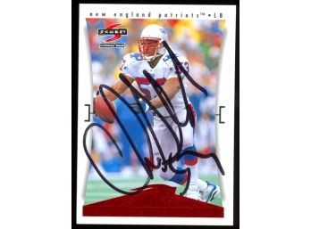 1997 Score Football Chris Slide Team Collection On Card Autograph #8 New England Patriots Auto