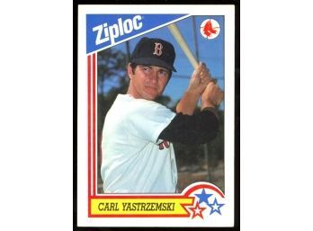 1992 Ziplock Carl Yastrzemski #4 Boston Red Sox HOF
