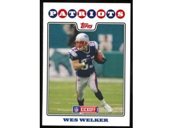 2008 Topps Kickoff Football Wes Welker #136 New England Patriots