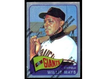1996 Topps Commemorative Reprint Willie Mays With Coating #250 San Francisco Giants HOF