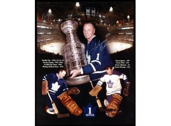 Johnny Bower 8x10 Autograph Toronto Maple Leafs