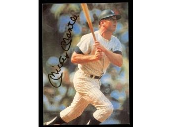 Mickey Mantle Career Highlights Promo Card New York Yankees HOF