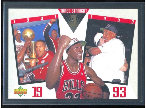 1993 Upper Deck SP Michael Jordan Three Straight #SP-5 Chicago Bulls HOF