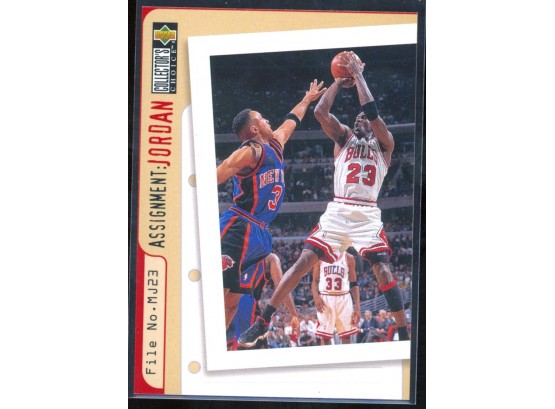 1996 Upper Deck Collectors Choice Basketball John Starks 'assignment Jordan' #364 HOF