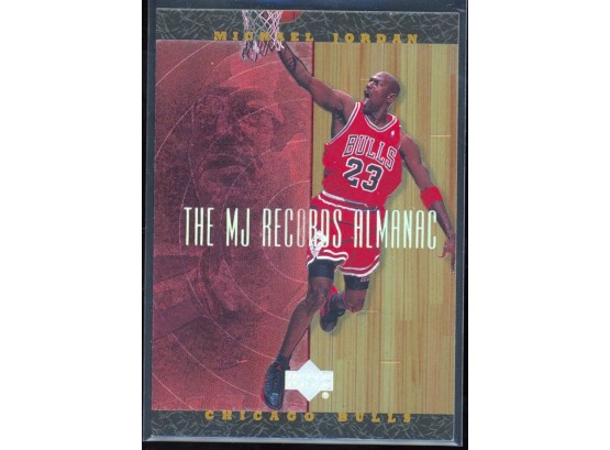 1999 Upper Deck Hardcourt Basketball Michael Jordan 'MJ Records Almanac' #J6 Chicago Bulls HOF