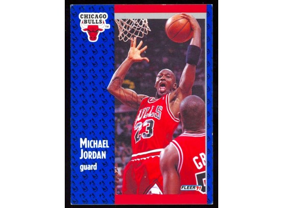 1991 Fleer Basketball Michael Jordan #29 Chicago Bulls HOF