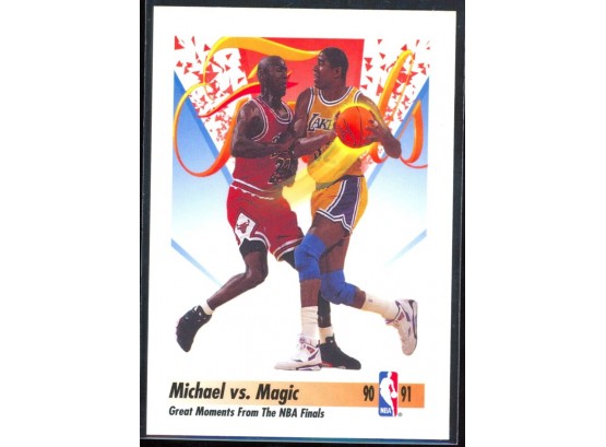 1991 Skybox Basketball Michael Jordan Vs Magic Johnson #333 Bulls Lakers HOF