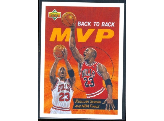 1992 Upper Deck Basketball Michael Jordan Back To Back MVP #67 Chicago Bulls HOF