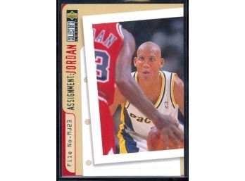 1996 Upper Deck Collectors Choice Basketball Reggie Miller 'Assignment Jordan' #365 HOF