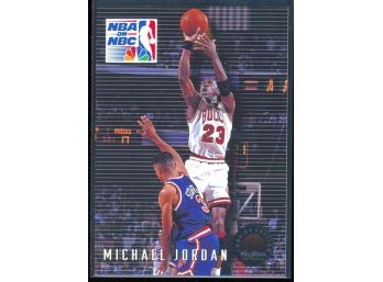 1993 Skybox Premium Basketball Michael Jordan NBA On NBC #14 Chicago Bulls HOF