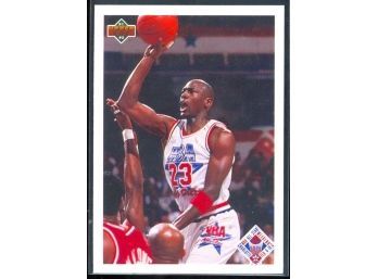1991 Upper Deck Basketball Michael Jordan All-Star Checklist #48 Chicago Bulls HOF