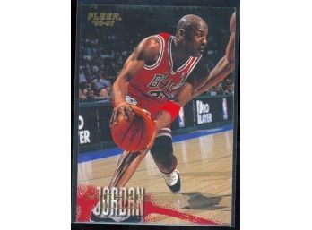 1996 Fleer Basketball Michael Jordan #13 Chicago Bulls HOF