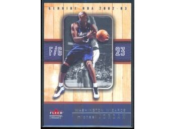 2002 Fleer Genuine Basketball Michael Jordan #23 Washington Wizards HOF