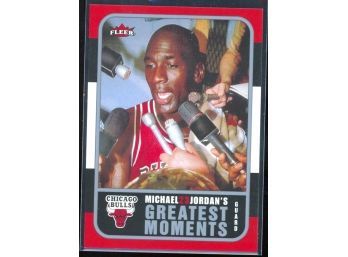 2006 Fleer Basketball Michael Jordan's Greatest Moments #MJ-7 Chicago Bulls HOF