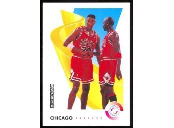 1991 Skybox Basketball Michael Jordan & Scottie Pippen #462 Chicago Bulls HOF
