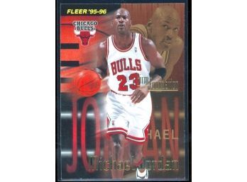 1995 Fleer Basketball Michael Jordan Firm Foundation #323 Chicago Bulls HOF