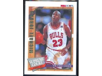 1992 NBA Hoops Michael Jordan Supreme Court #SC1 Chicago Bulls HOF