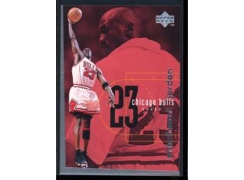 1998 Upper Deck Basketball Michael Jordan Checklist #175 Chicago Bulls HOF