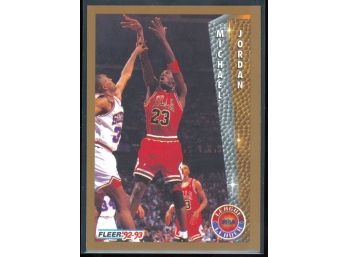 1992 Fleer Basketball Michael Jordan #238 Chicago Bulls HOF