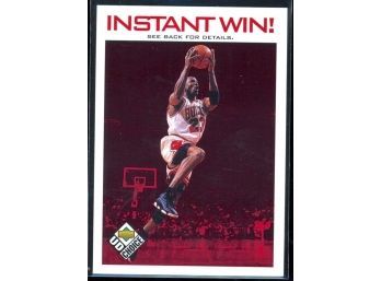 1998 Upper Deck Collectors Choice Basketball Michael Jordan Instant Win! #IW3 Chicago Bulls HOF