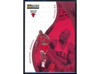 1997 Upper Deck Collectors Choice Basketball Michael Jordan Hot Properties #385 Chicago Bulls HOF