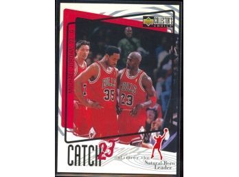 1997 Upper Deck Collectors Choice Basketball Michael Jordan Catch 23 #195 Chicago Bulls HOF