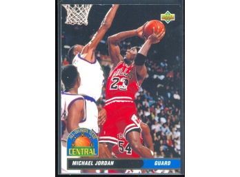 1992 Upper Deck Basketball Michael Jordan All Division Team #43 Chicago Bulls HOF