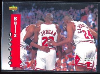 1993 Upper Deck Basketball Chicago Bulls Schedule #213 HOF