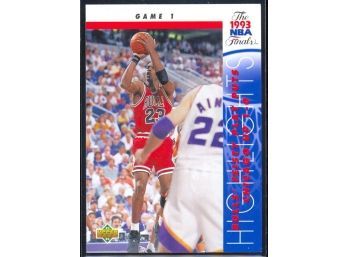 1993 Upper Deck Basketball Michael Jordan Game 1 #198 Chicago Bulls HOF