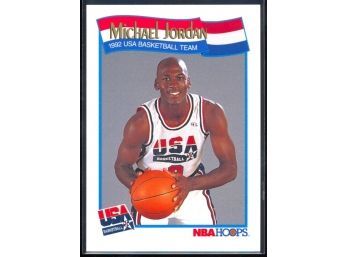 1991 NBA Hoops Basketball Michael Jordan Team USA #579 Chicago Bulls HOF