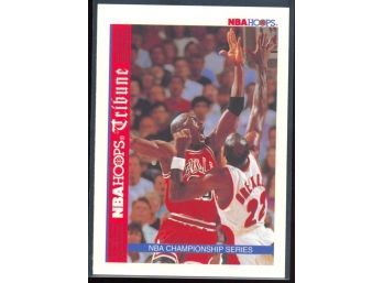 1992 NBA Hoops NBA Championship Michael Jordan Clyde Drexler #TR1 HOF