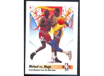 1991 Skybox Basketball Michael Jordan Vs Magic Johnson #333 Bulls Lakers HOF