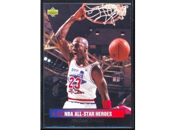 1992 Upper Deck Basketball Michael Jordan All-star Heroes #15 Chicago Bulls HOF