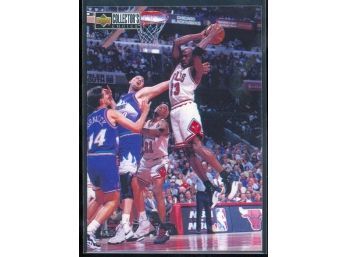 1997 Upper Deck Collectors Choice Basketball Michael Jordan #390 Chicago Bulls HOF