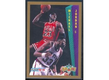 1992 Fleer Basketball Michael Jordan Slam Dunk #273 Chicago Bulls HOF